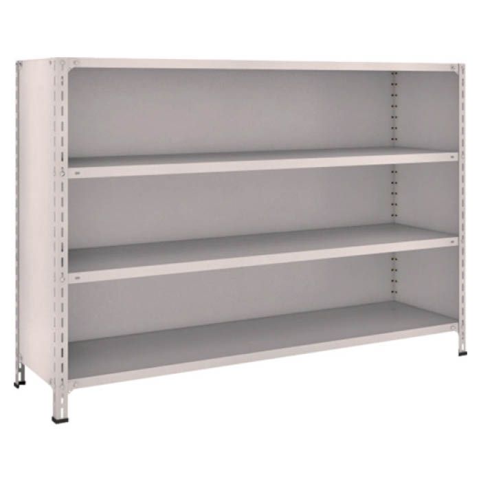 (T) 軽量棚背板・側板付 W1800XD450X1200 4段 ネオグレー(Tcode:5024421)