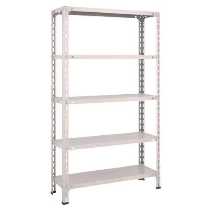 (T) 軽量棚開放型 W875XD300XH1500 5段 ネオグレー(Tcode:5038677)
