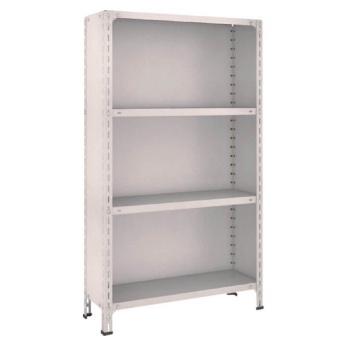 (T) 軽量棚背板・側板付 W875XD300XH1500 4段 ネオグレー(Tcode:5039126)