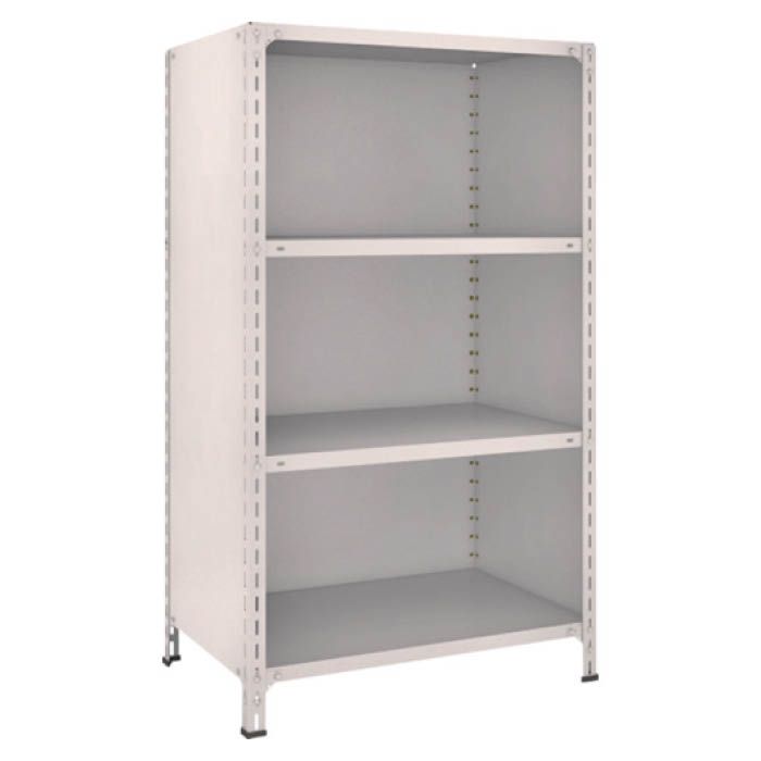 (T) 軽量棚背板・側板付 W875XD600XH1500 4段 ネオグレー(Tcode:5039169)