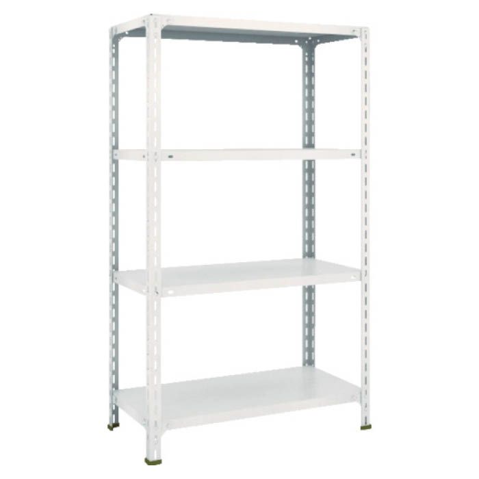 (T) 軽量棚開放型 W875XD450XH1500 4段 ネオグレー(Tcode:5038685)