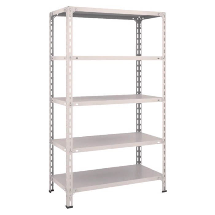 (T) 軽量棚開放型 W875XD450XH1500 5段 ネオグレー(Tcode:5038693)