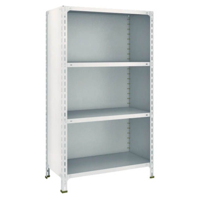 (T) 軽量棚背板・側板付 W875XD450XH1500 4段 ネオグレー(Tcode:5039142)