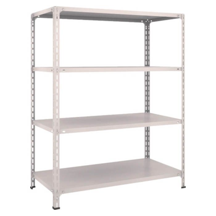 (T) 軽量棚開放型 W1200XD600XH1500 4段 ネオグレー(Tcode:5024579)