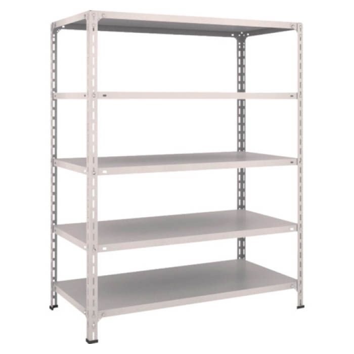 (T) 軽量棚開放型 W1200XD600XH1500 5段 ネオグレー(Tcode:5024587)