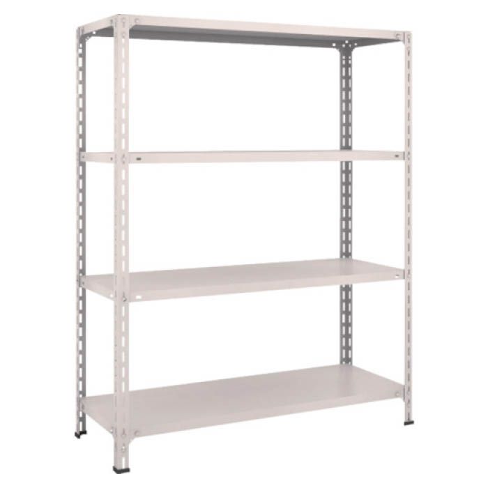 (T) 軽量棚開放型 W1200XD450XH1500 4段 ネオグレー(Tcode:5024552)
