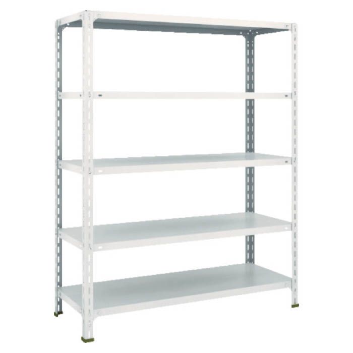 (T) 軽量棚開放型 W1200XD450XH1500 5段 ネオグレー(Tcode:5024561)