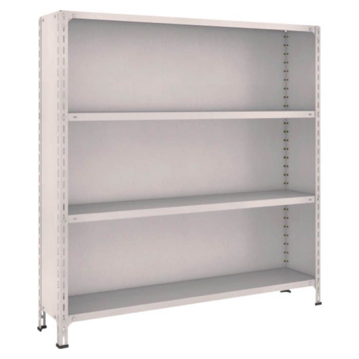 (T) 軽量棚背板・側板付 W1500XD300X1500 4段 ネオグレー(Tcode:5039185)