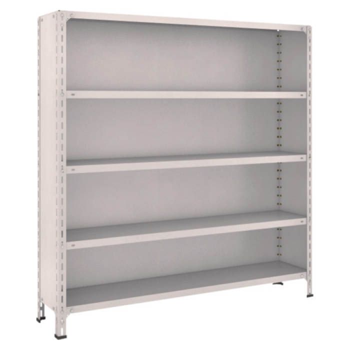 (T) 軽量棚背板・側板付 W1500XD300X1500 5段 ネオグレー(Tcode:5039193)