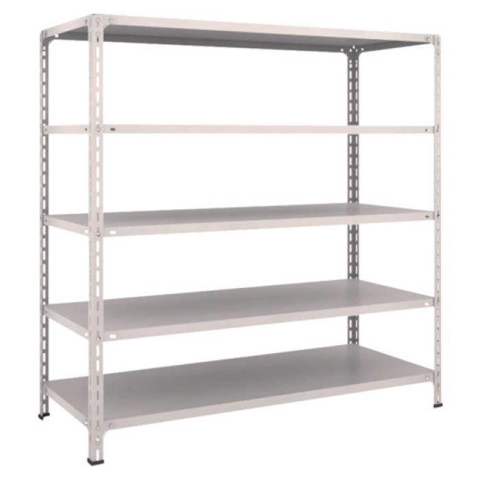 (T) 軽量棚開放型 W1500XD600XH1500 5段 ネオグレー(Tcode:5038774)