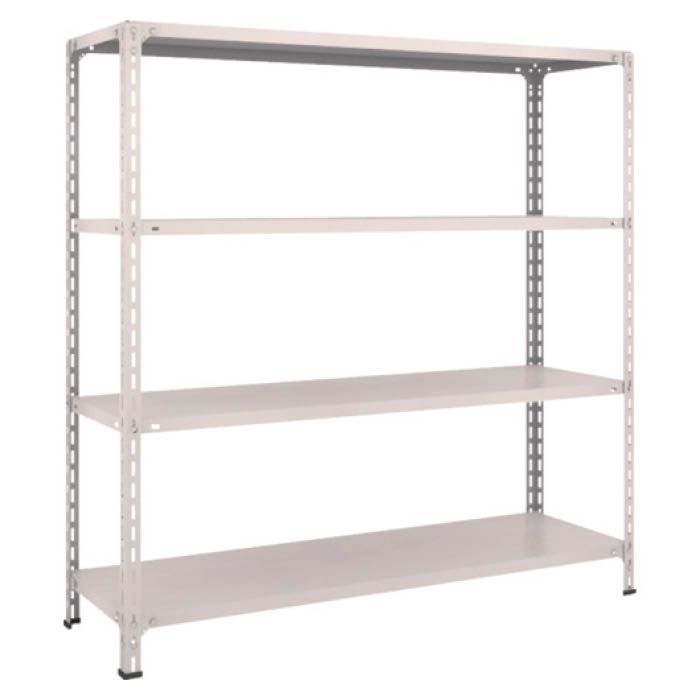 (T) 軽量棚開放型 W1500XD450XH1500 4段 ネオグレー(Tcode:5038740)