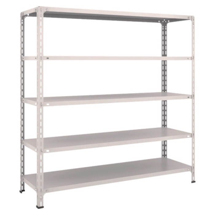 (T) 軽量棚開放型 W1500XD450XH1500 5段 ネオグレー(Tcode:5038758)