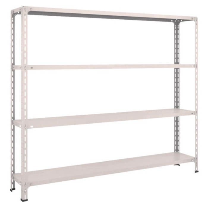 (T) 軽量棚開放型 W1800XD300XH1500 4段 ネオグレー(Tcode:5024595)