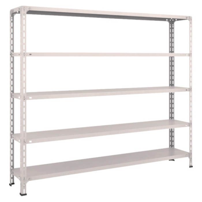 (T) 軽量棚開放型 W1800XD300XH1500 5段 ネオグレー(Tcode:5024609)