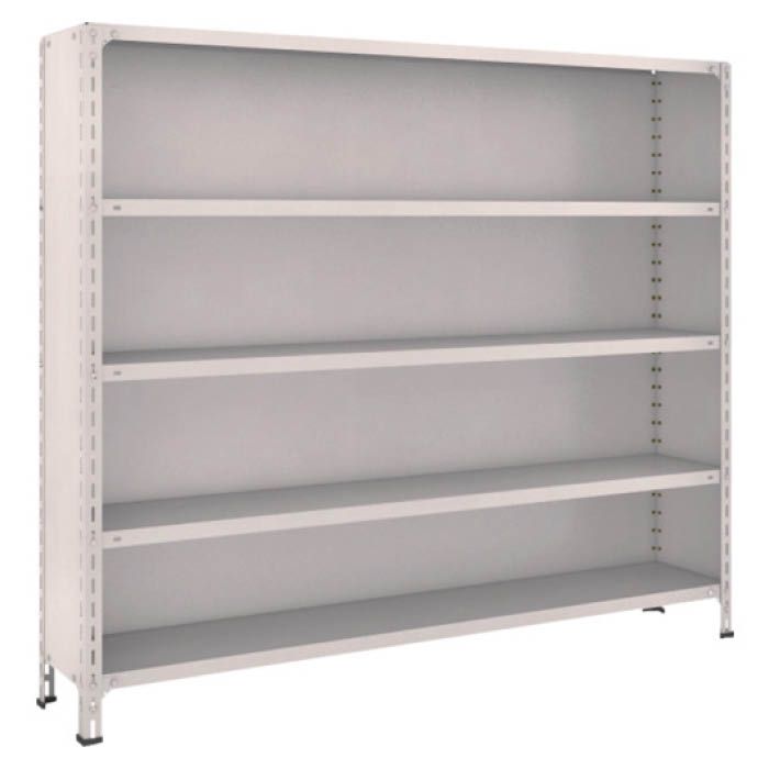 (T) 軽量棚背板・側板付 W1800XD300X1500 5段 ネオグレー(Tcode:5022894)