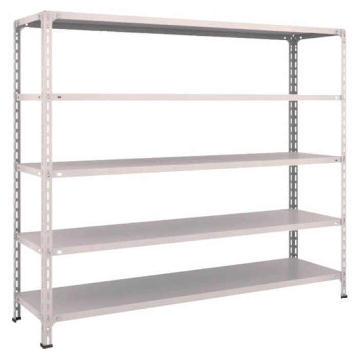 (T) 軽量棚開放型 W1800XD450XH1500 5段 ネオグレー(Tcode:5024625)