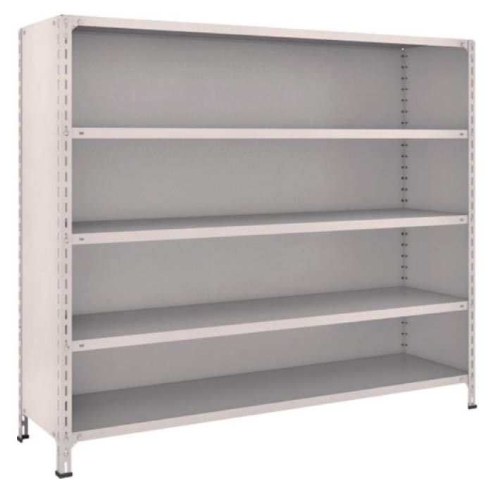 (T) 軽量棚背板・側板付 W1800XD450X1500 5段 ネオグレー(Tcode:5022916)