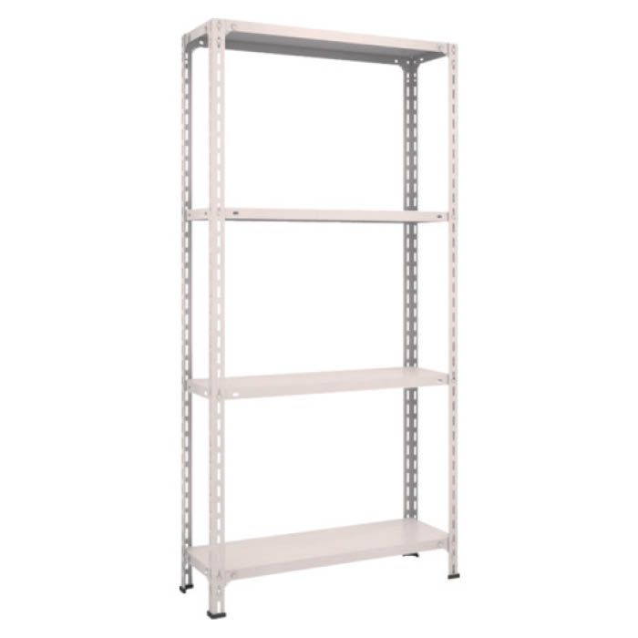 (T) 軽量棚開放型 W875XD300XH1800 4段 ネオグレー(Tcode:5038782)