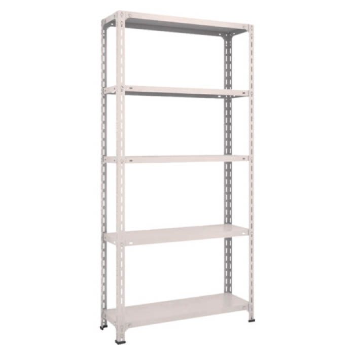 (T) 軽量棚開放型 W875XD300XH1800 5段 ネオグレー(Tcode:5038791)