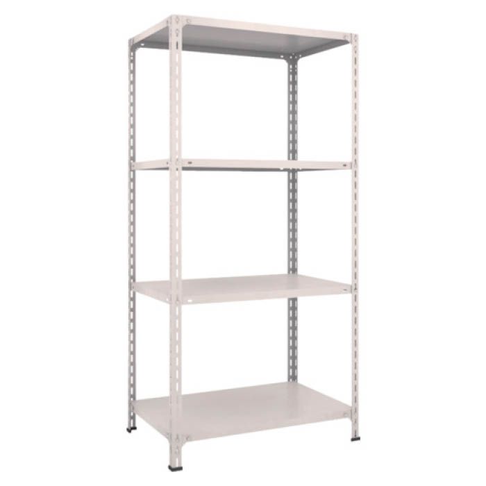 (T) 軽量棚開放型 W875XD600XH1800 4段 ネオグレー(Tcode:5038821)