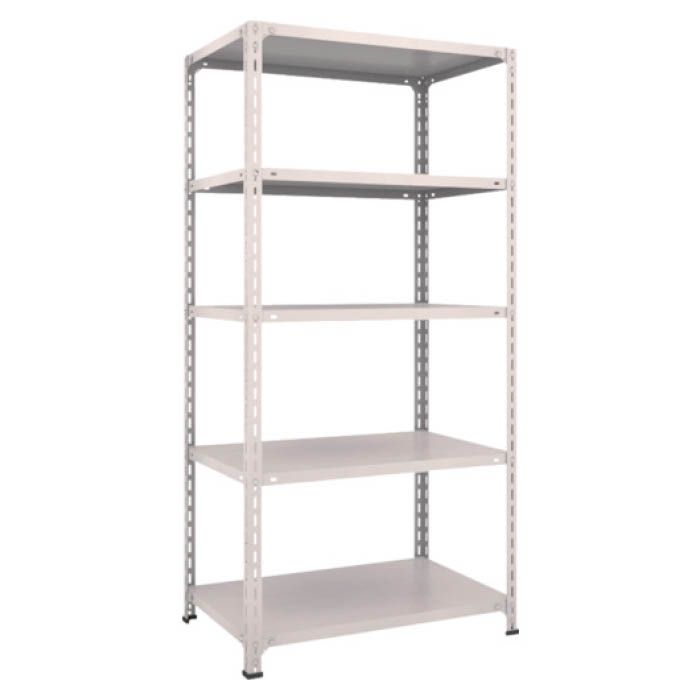 (T) 軽量棚開放型 W875XD600XH1800 5段 ネオグレー(Tcode:5038839)