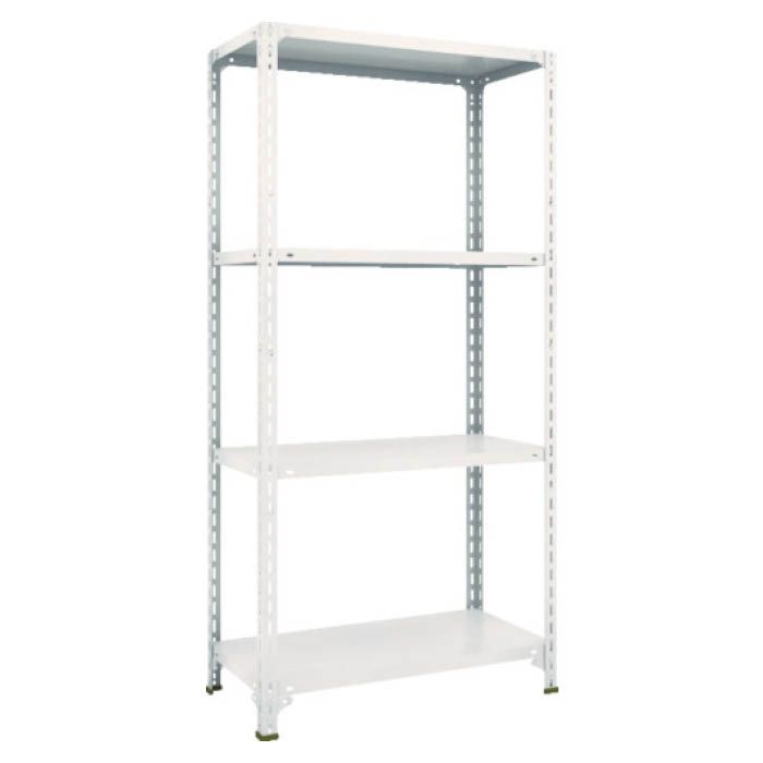 (T) 軽量棚開放型 W875XD450XH1800 4段 ネオグレー(Tcode:5038804)