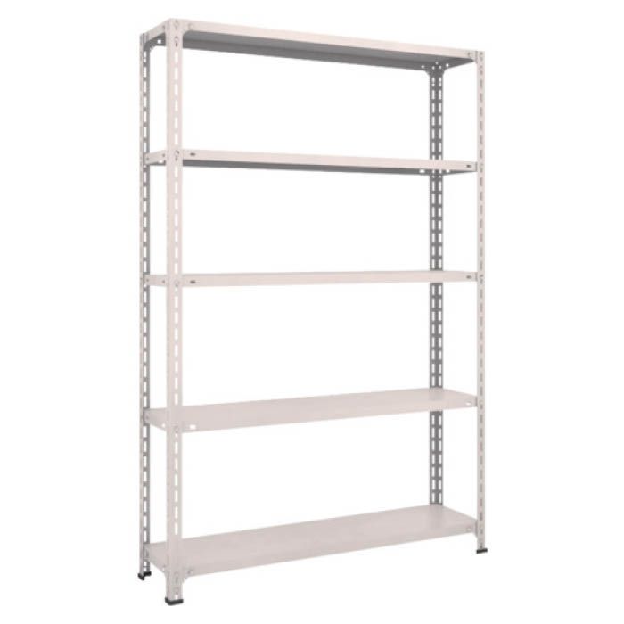 (T) 軽量棚開放型 W1200XD300XH1800 5段 ネオグレー(Tcode:5024668)