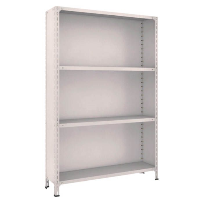 (T) 軽量棚背板・側板付 W1200XD300X1800 4段 ネオグレー(Tcode:5022941)