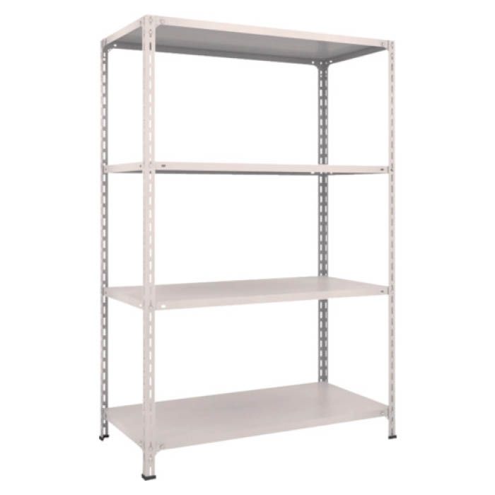 (T) 軽量棚開放型 W1200XD600XH1800 4段 ネオグレー(Tcode:5024692)