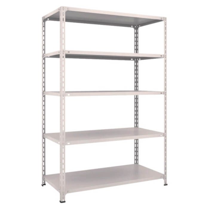 (T) 軽量棚開放型 W1200XD600XH1800 5段 ネオグレー(Tcode:5024706)