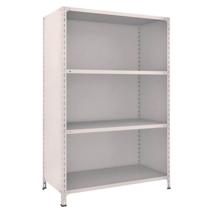 (T) 軽量棚背板・側板付 W1200XD600X1800 4段 ネオグレー(Tcode:5022983)