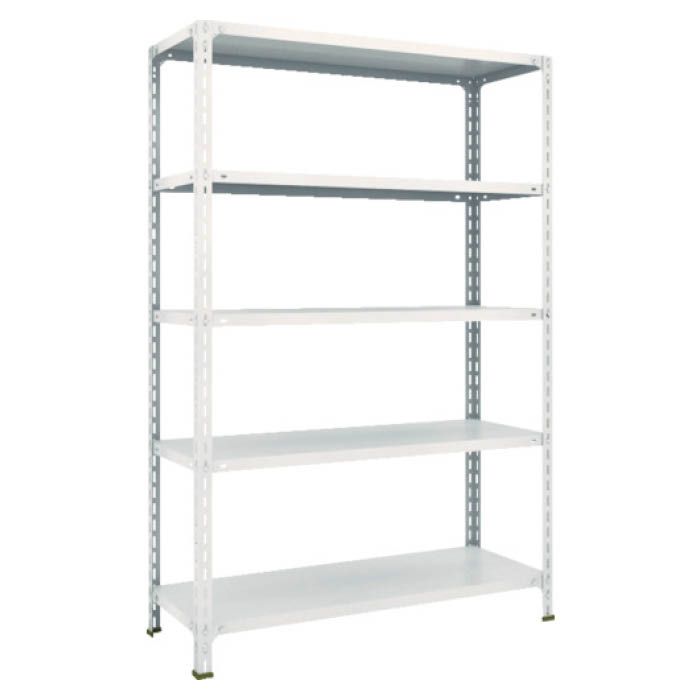 (T) 軽量棚開放型 W1200XD450XH1800 5段 ネオグレー(Tcode:5024684)