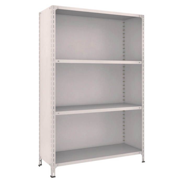 (T) 軽量棚背板・側板付 W1200XD450X1800 4段 ネオグレー(Tcode:5022967)