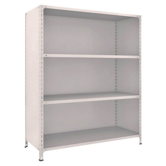 (T) 軽量棚背板・側板付 W1500XD600X1800 4段 ネオグレー(Tcode:5039347)