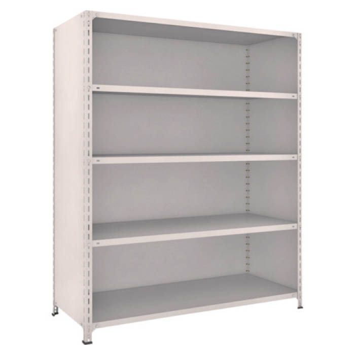 (T) 軽量棚背板・側板付 W1500XD600X1800 5段 ネオグレー(Tcode:5039355)