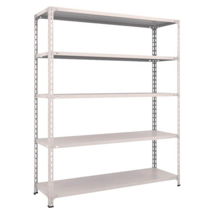 (T) 軽量棚開放型 W1500X450XH1800 5段 ネオグレー(Tcode:5038871)