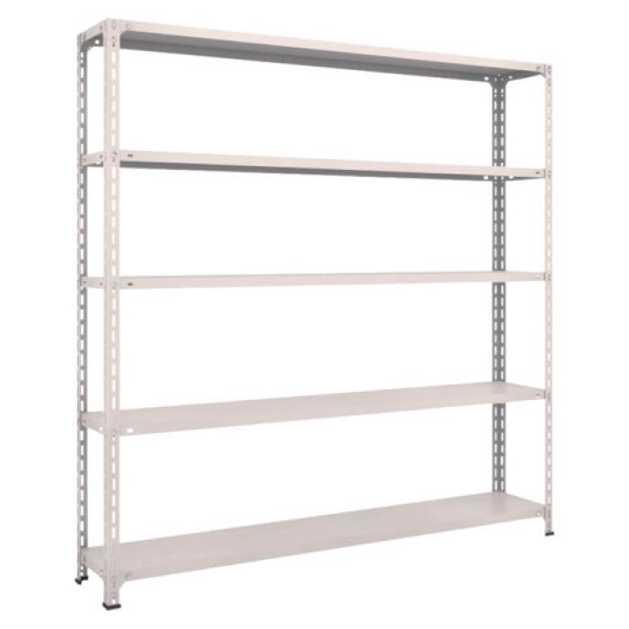 (T) 軽量棚開放型 W1800XD300XH1800 5段 ネオグレー(Tcode:5024846)