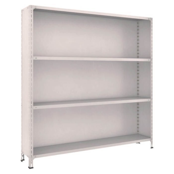 (T) 軽量棚背板・側板付 W1800XD300X1800 4段 ネオグレー(Tcode:5023106)