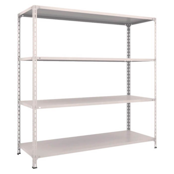 (T) 軽量棚開放型 W1800XD600XH1800 4段 ネオグレー(Tcode:5024871)