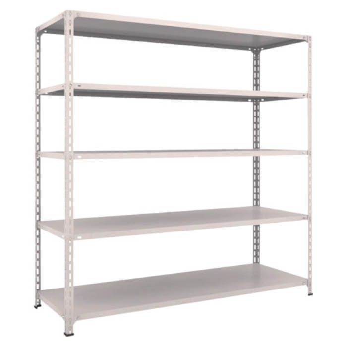 (T) 軽量棚開放型 W1800XD600XH1800 5段 ネオグレー(Tcode:5024889)