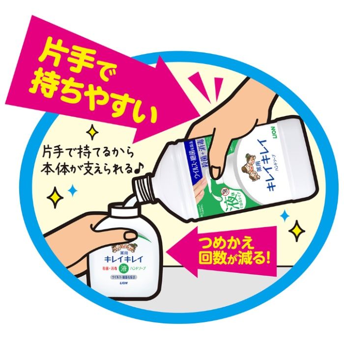 ライオン キレイキレイ 薬用液体ハンドソープ シトラスフルーティの香り 詰替え用 大容量 特大 800mlの説明画像3