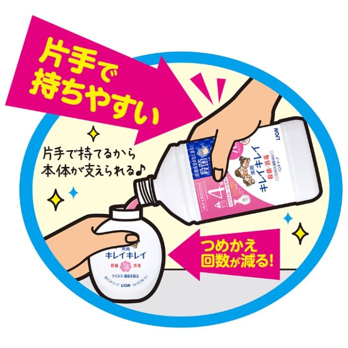 ライオン キレイキレイ 薬用泡ハンドソープ シトラスフルーティの香り 詰替え用 大容量 特大 800mlの説明画像3