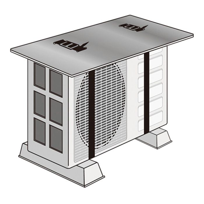 ナフコ エアコン室外機ガード 両面アルミタイプ YY-2の説明画像2