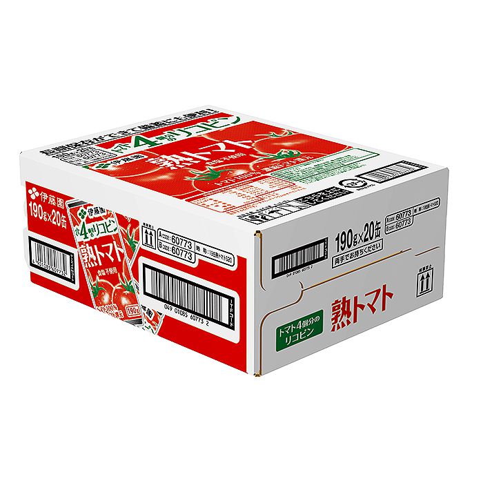 伊藤園 熟トマト 190g×20缶 ケースの説明画像2