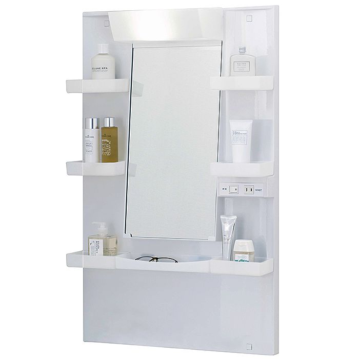 洗面化粧台V1シリーズ 60化粧鏡単品 1面鏡LED(ななめミラー)