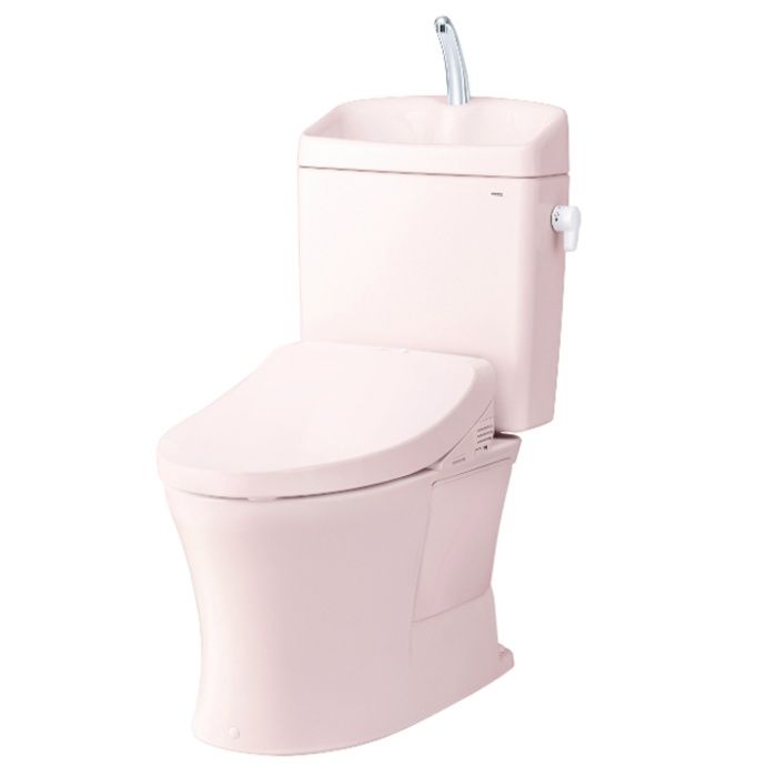 TOTO KQ新設手洗有・ウォシュレットKM42セット　パステルピンク CS232B/SH233BA/KM42/SR2