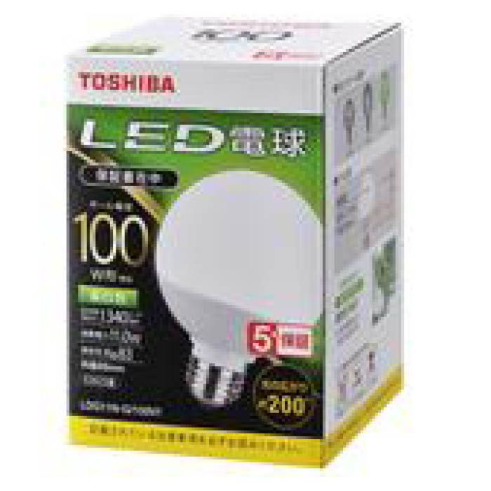 東芝LED電球ボール球100WD色 LDG11N-G/100V1