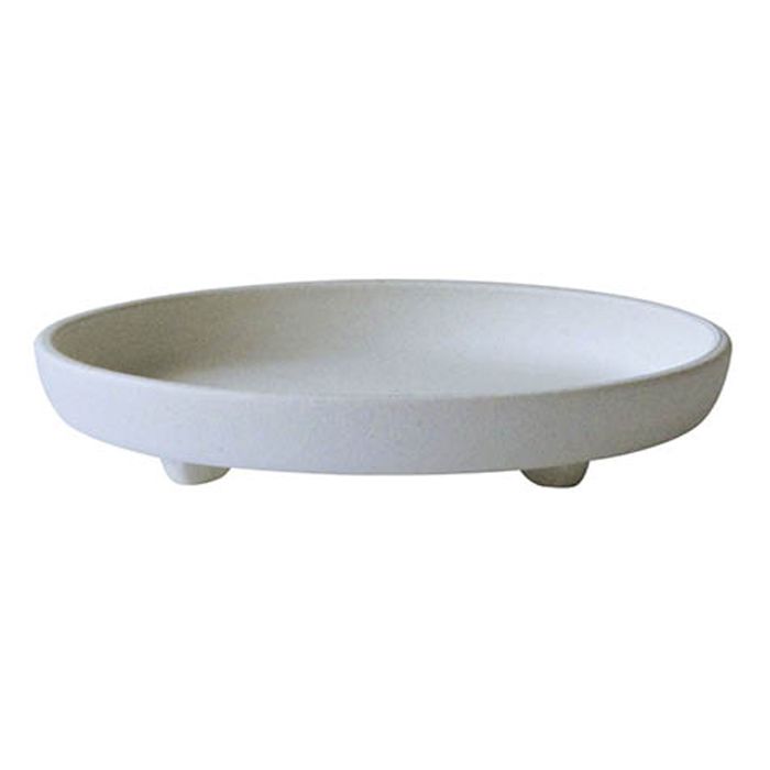 ハチマンガーデンズ パピエ エコプレート(鉢皿) 丸型6号 ホワイト