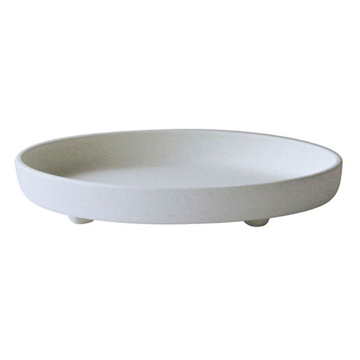 ハチマンガーデンズ パピエ エコプレート(鉢皿) 丸型7号 ホワイト