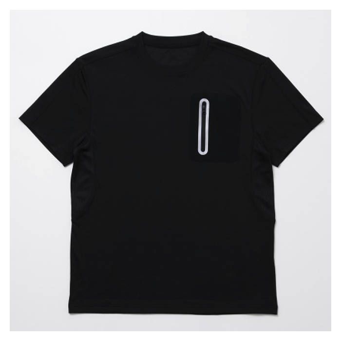 ナフコ メンズコンプレッションクルーネックTシャツ M-3 BLACK LL